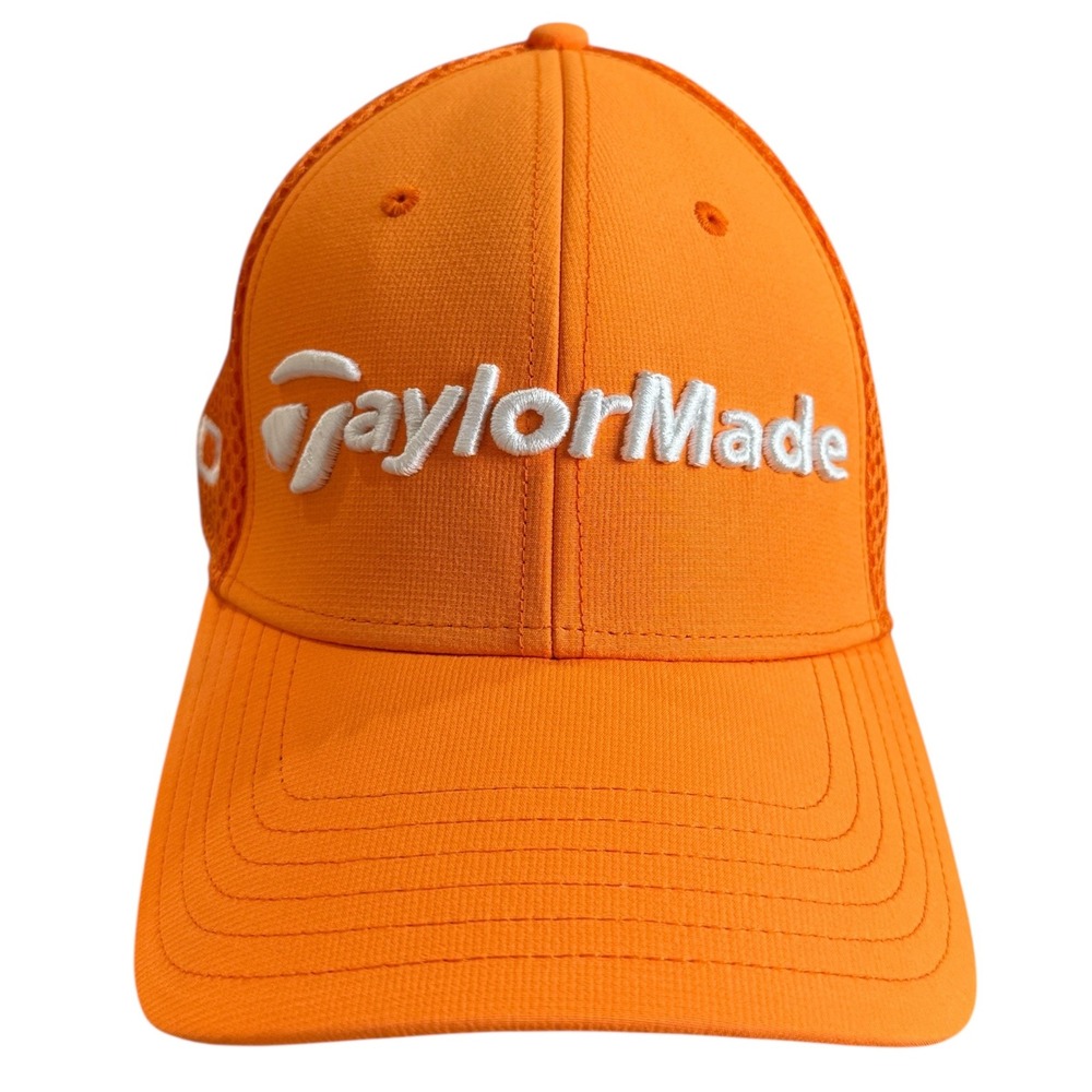 TaylorMade SLDR Tour Preferred Hat‎ S/M Orange Mesh A-Flex Golf Cap